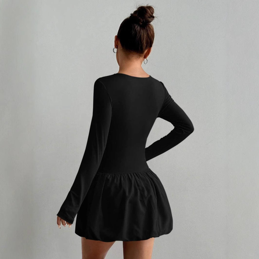 Simple Casual Tulip Hem Skirt For Women