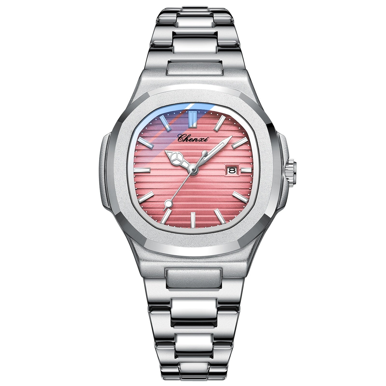 Chenxi Steel Watch Couple Luminous Waterproof Simple Fashion