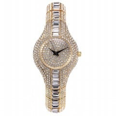 MISSFOX V196 30mm reloj pequeño para mujer a prueba de golpes impermeable de lujo para mujer Ar pulseras de reloj de Metal Rhinestone Bu relojes chinos baratos