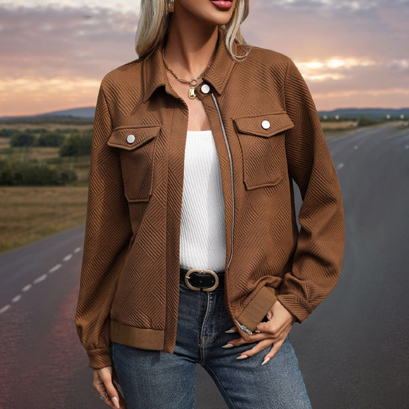 Casual Loose Women's Wear Maillard Style Jacket