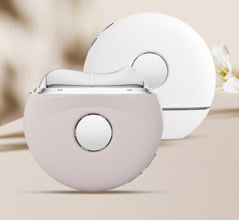 Facial and neck massage scraping board EMS micro current vibration lifting and tightening color light beauty device