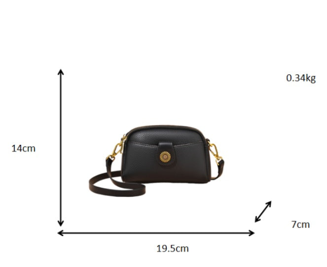 Comfy Soft Leather Women's Bag - Spring Summer New Flip Zipper Fashion Versatile Crossbody Bag For Girls