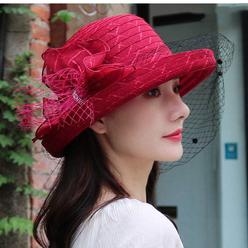 Curly Top Hat Travel Sun Protection Breathable Sun Hat