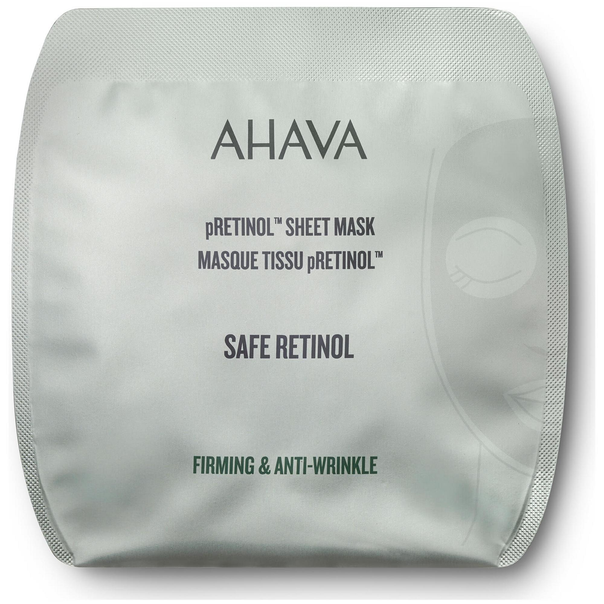 Ahava, pRetinol, Retinol, Anti-Wrinkle & Firming, Sheet Mask, Face, 17 g