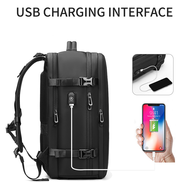 Fashionable backpack with large capacity and multifunctional computer bag