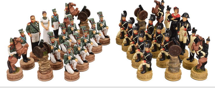 Three-dimensional Character Chess Set Large Character Checkers