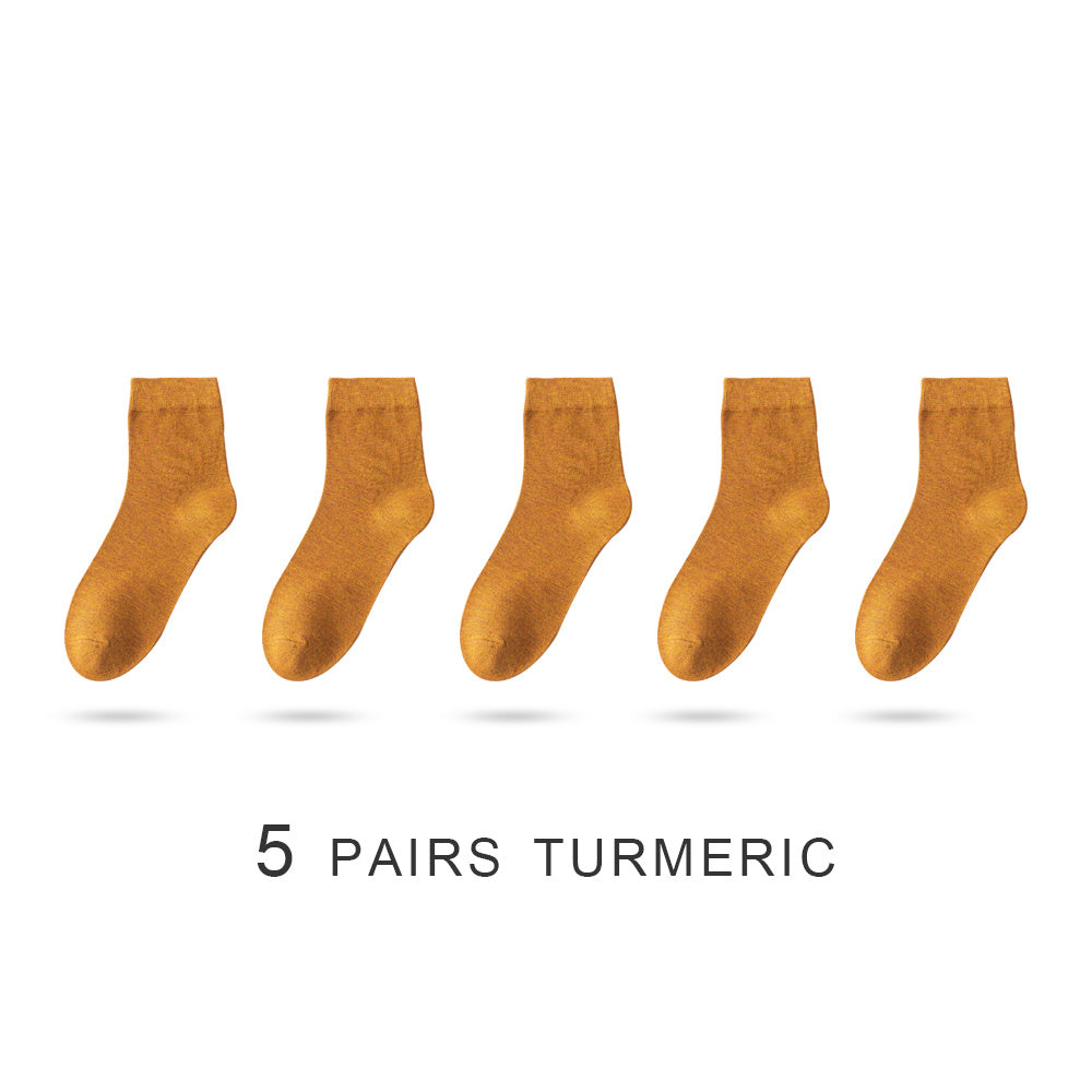 White Ladies Summer Thin Deodorant Sweat-absorbent Black Stockings