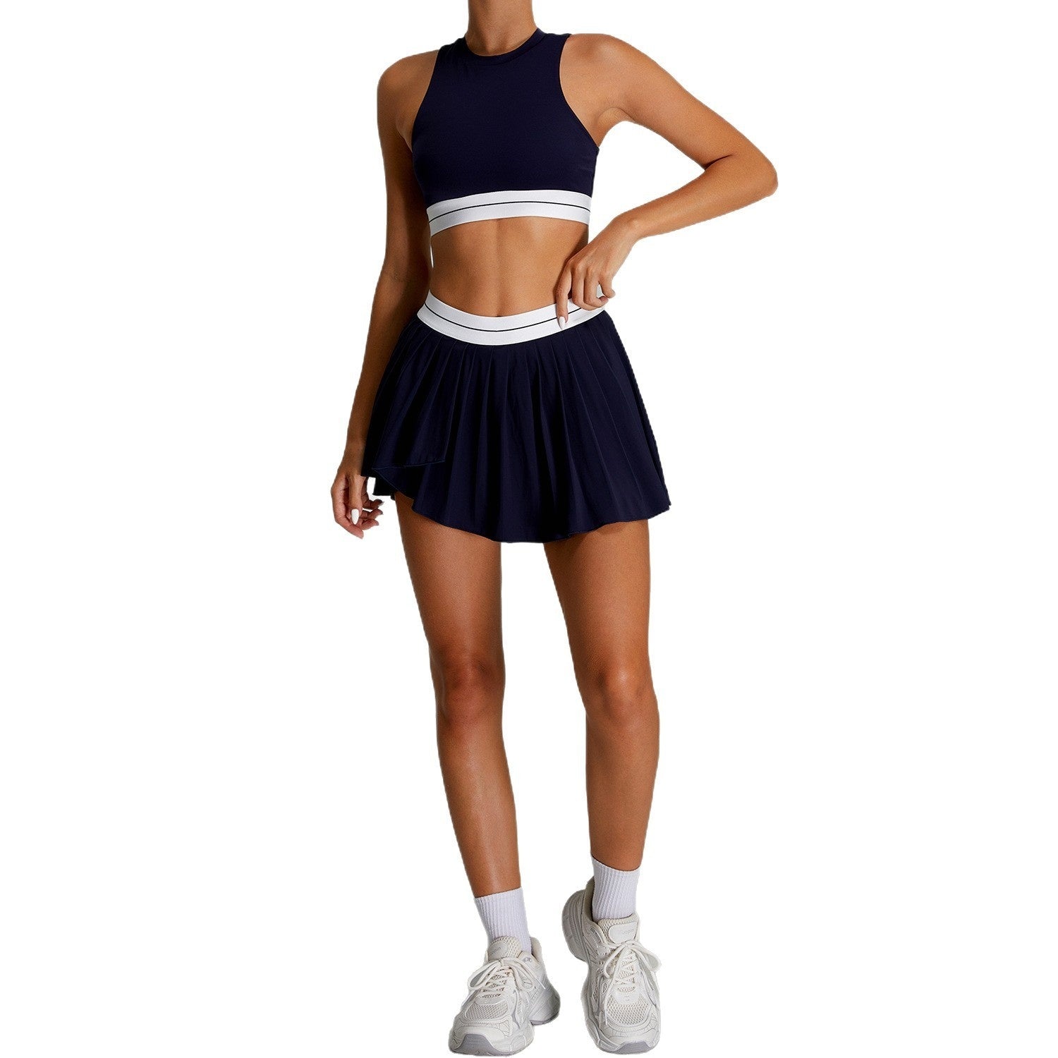 Women's Outdoor Sports Tennis Suit Suit Women's Tight Quick-drying Pleated Skirt