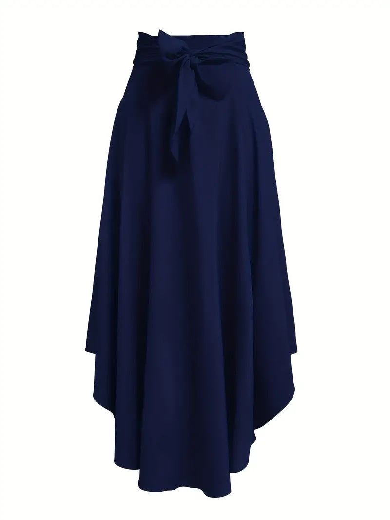 Casual Women's Midi Skirt Ruffled Skirt