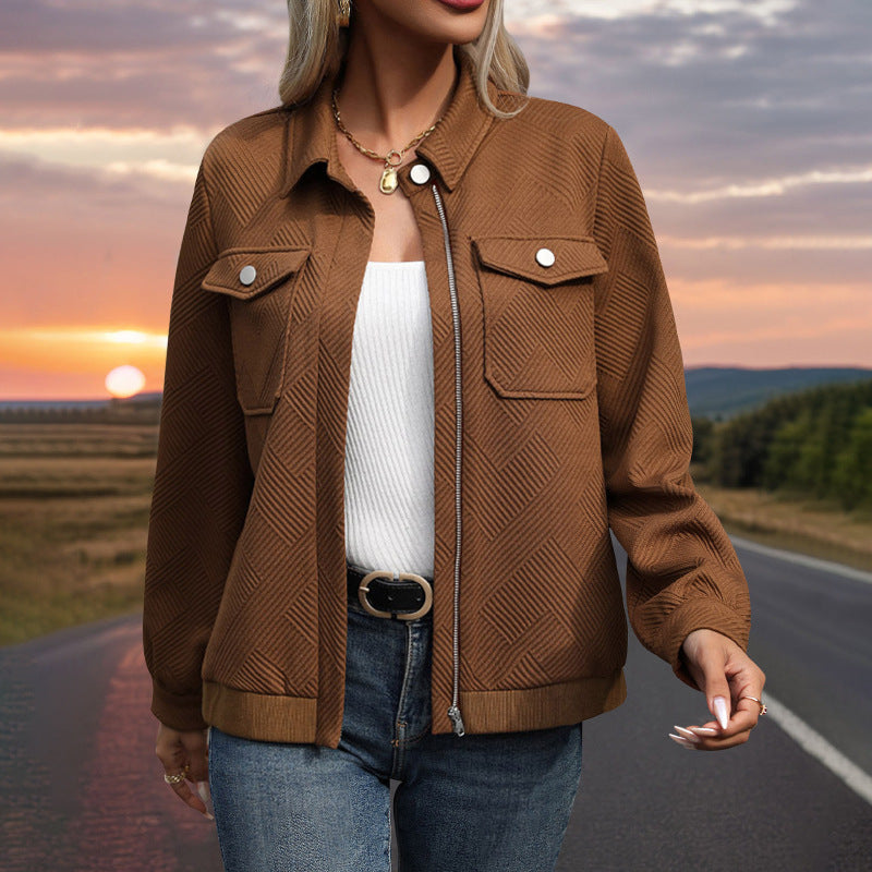 Casual Loose Women's Wear Maillard Style Jacket