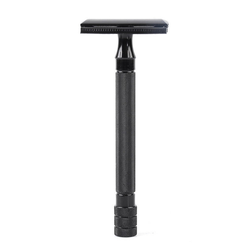 Old-fashioned Manual Pogonotomy Scraping Metal Scraper With Brush Combination