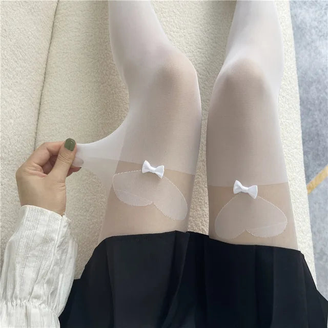 Fashion New Cherry Hot Drill Pantyhose Anti-removal Silk Arbitrary Cut Pantyhose Leggings Character Women's Socks