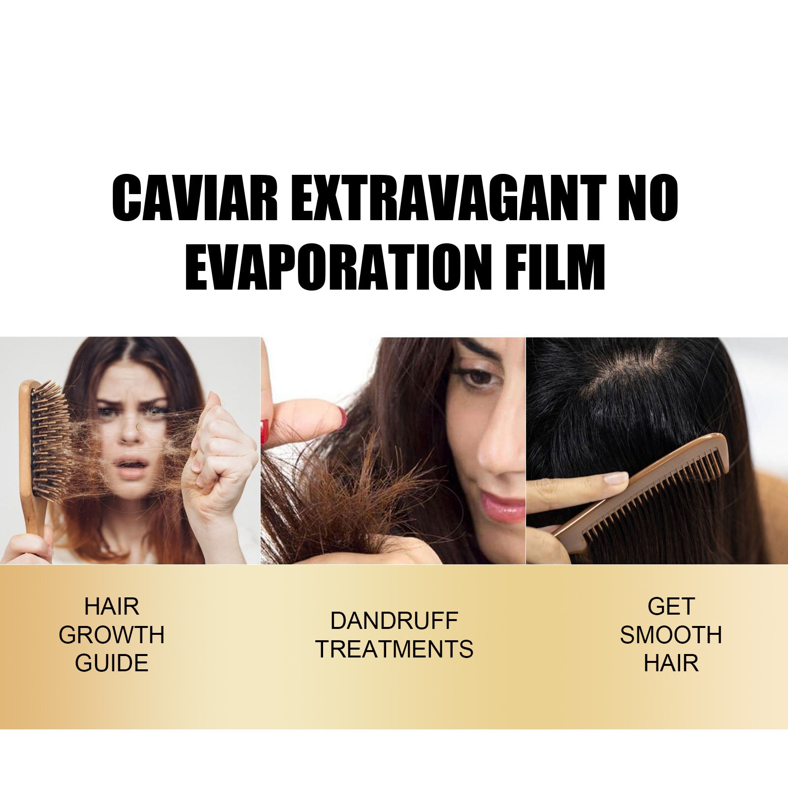 Caviar Extravagant No Evaporation Film, Smooth Hair Deep Nourishing Improve Dye Hot Dry Smooth Conditioner