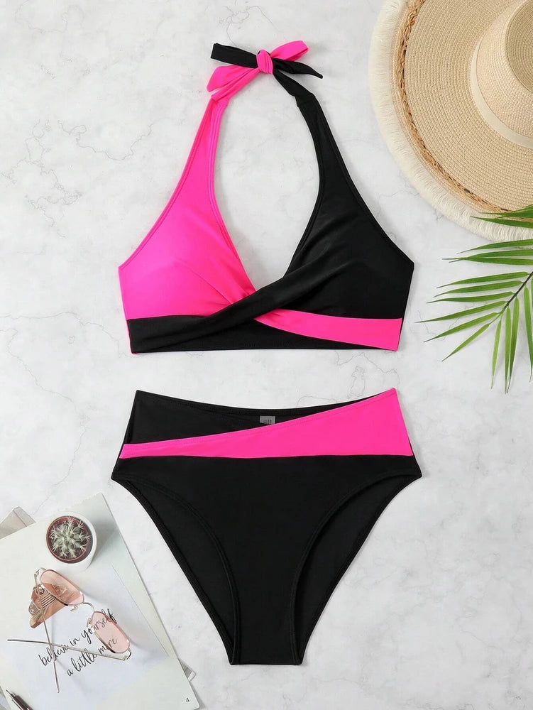 Women's Two-piece Multi Color Quick Drying Fashionable Bikini Swimsuit
