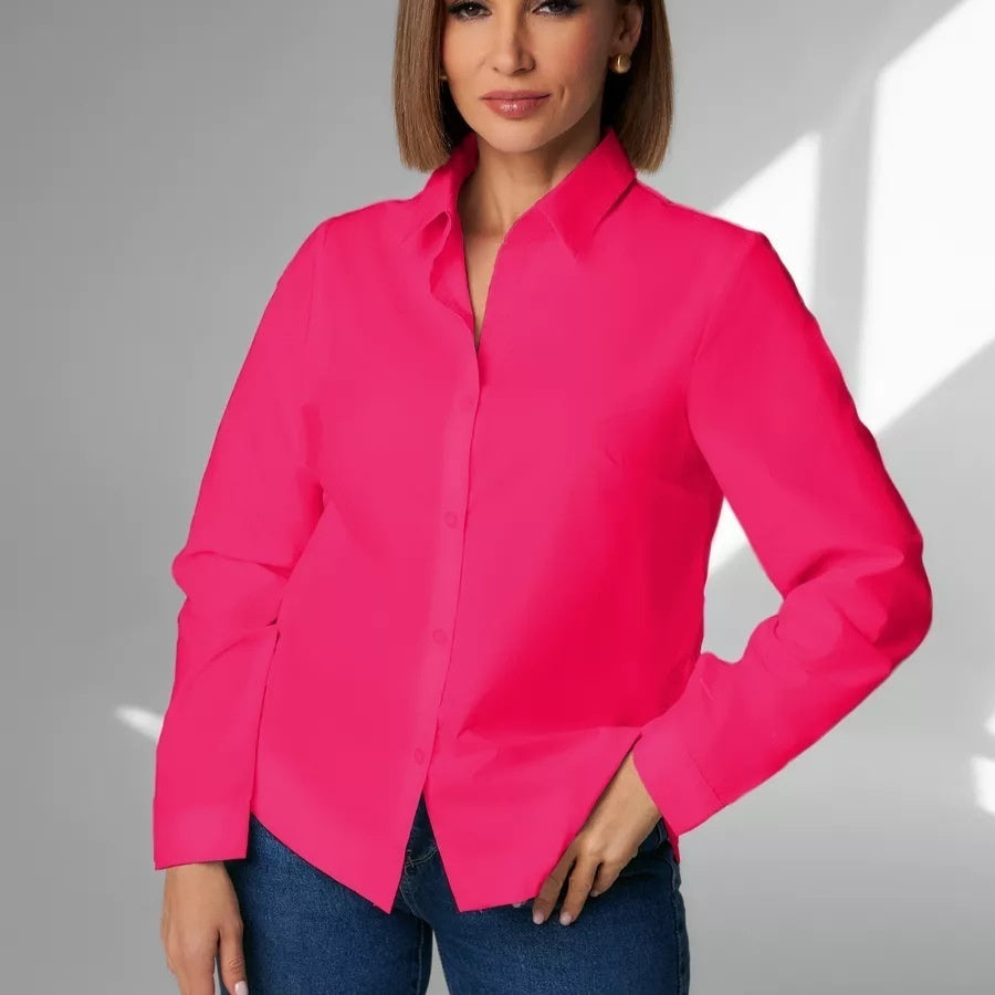 Slim-fit, Breathable, Minimalist Womens Fashion Shirt