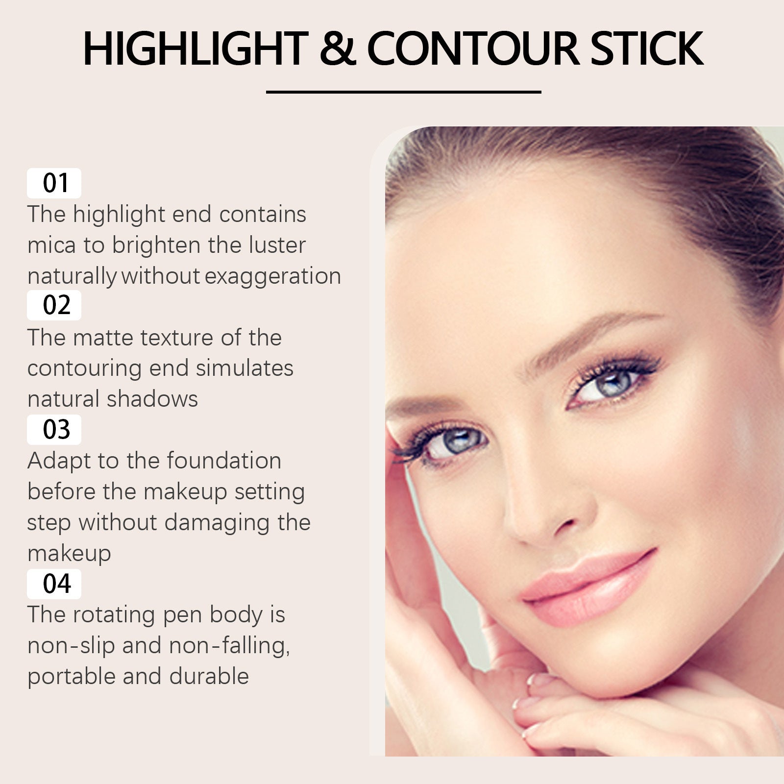 2-in-1 Cream Highlight Contour Stick Series