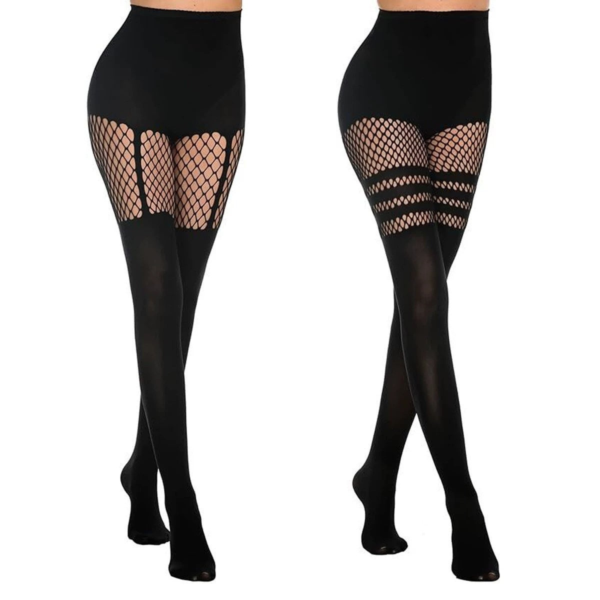 European And American Halloween Fishnet Stockings Plus Size Thin Hollow Sling