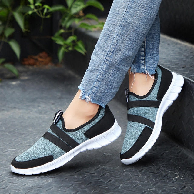 Sneakers Women Breathable Mesh Shoes Woman Ballet Slip On Flats Loafers Ladies Shoes Creepers tenis feminino