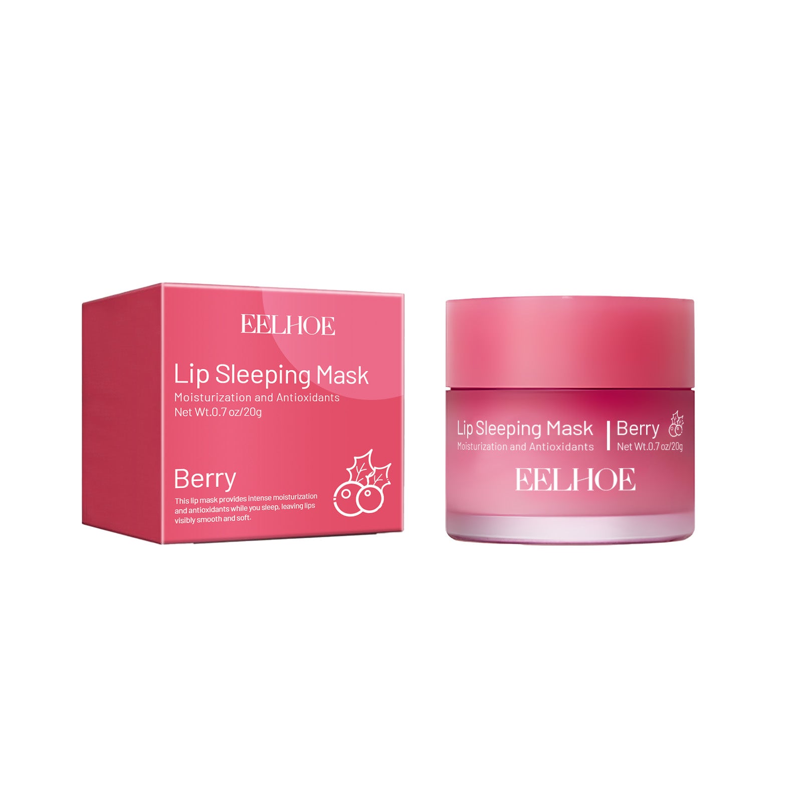Lip Sleeping Mask, Moisturizing Gently Exfoliating Dead Skin Plump Smooth Lip Mask