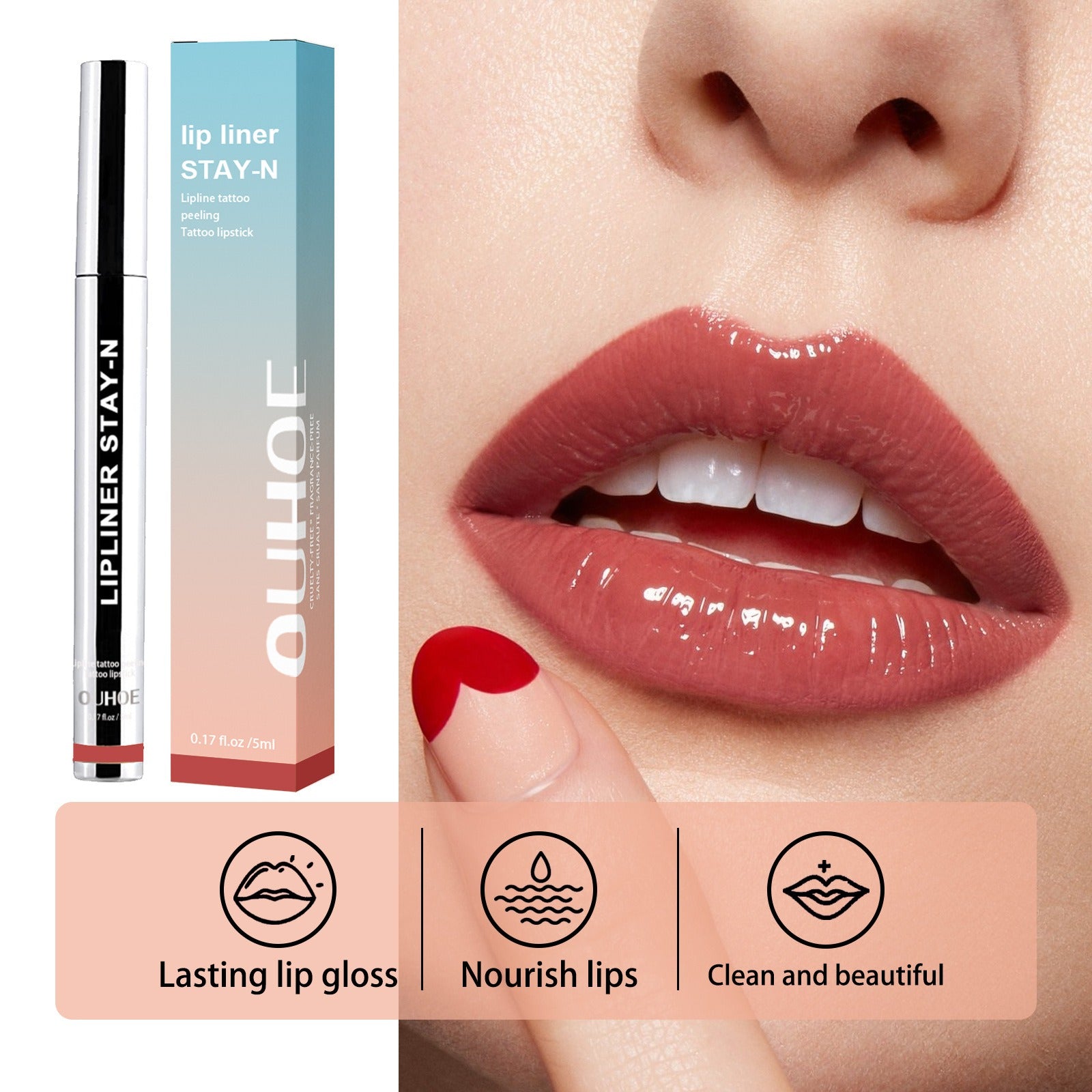 Matita labbra sexy Matita contorno labbra tinta impermeabile Penna per rossetto Lip Plumpe Contouring Trucco femminile Trucco Maquiagem