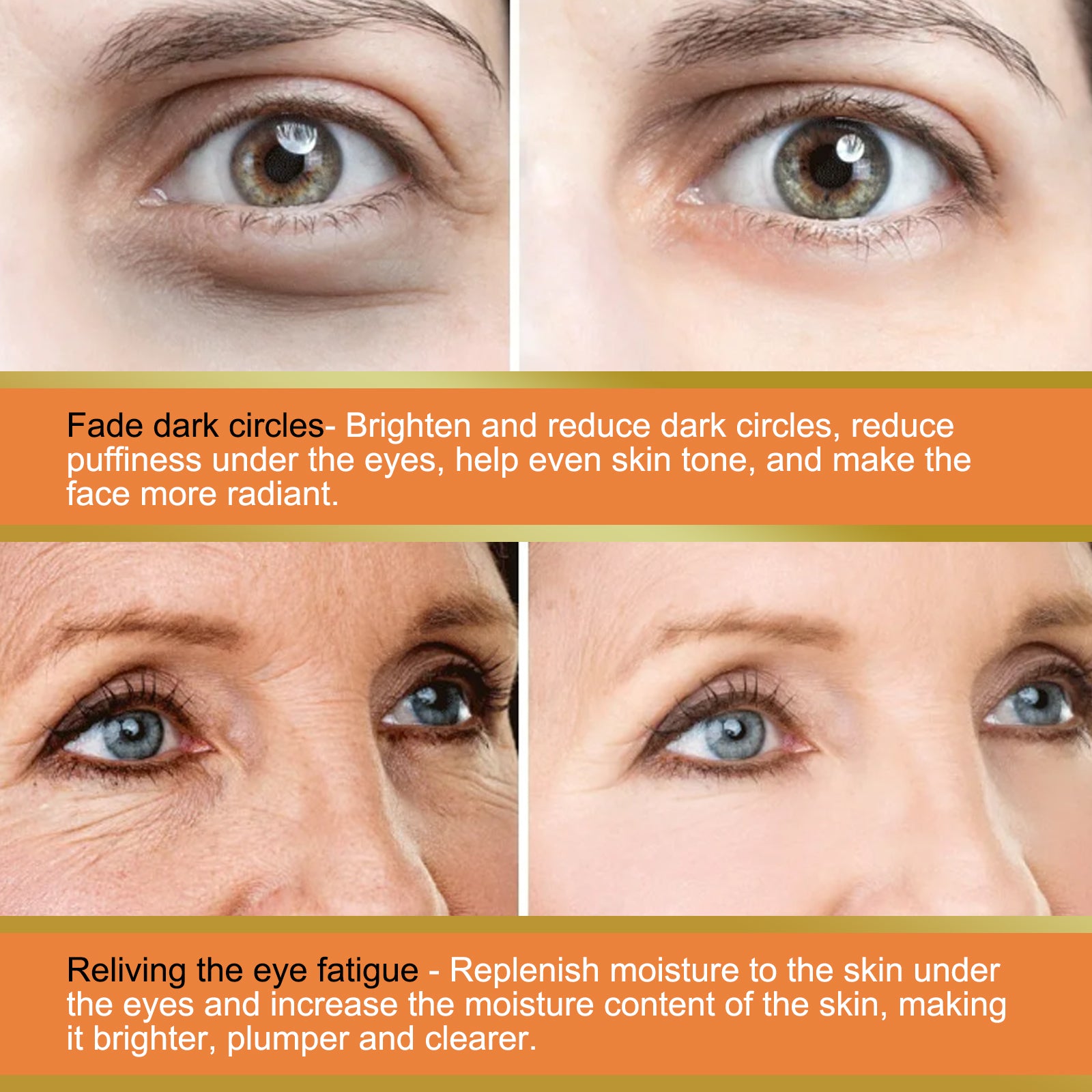 Revive + Glow Vitamin C Eye Balm, Dark Circles Repair Moisturizing Firming Eye Cream Stick