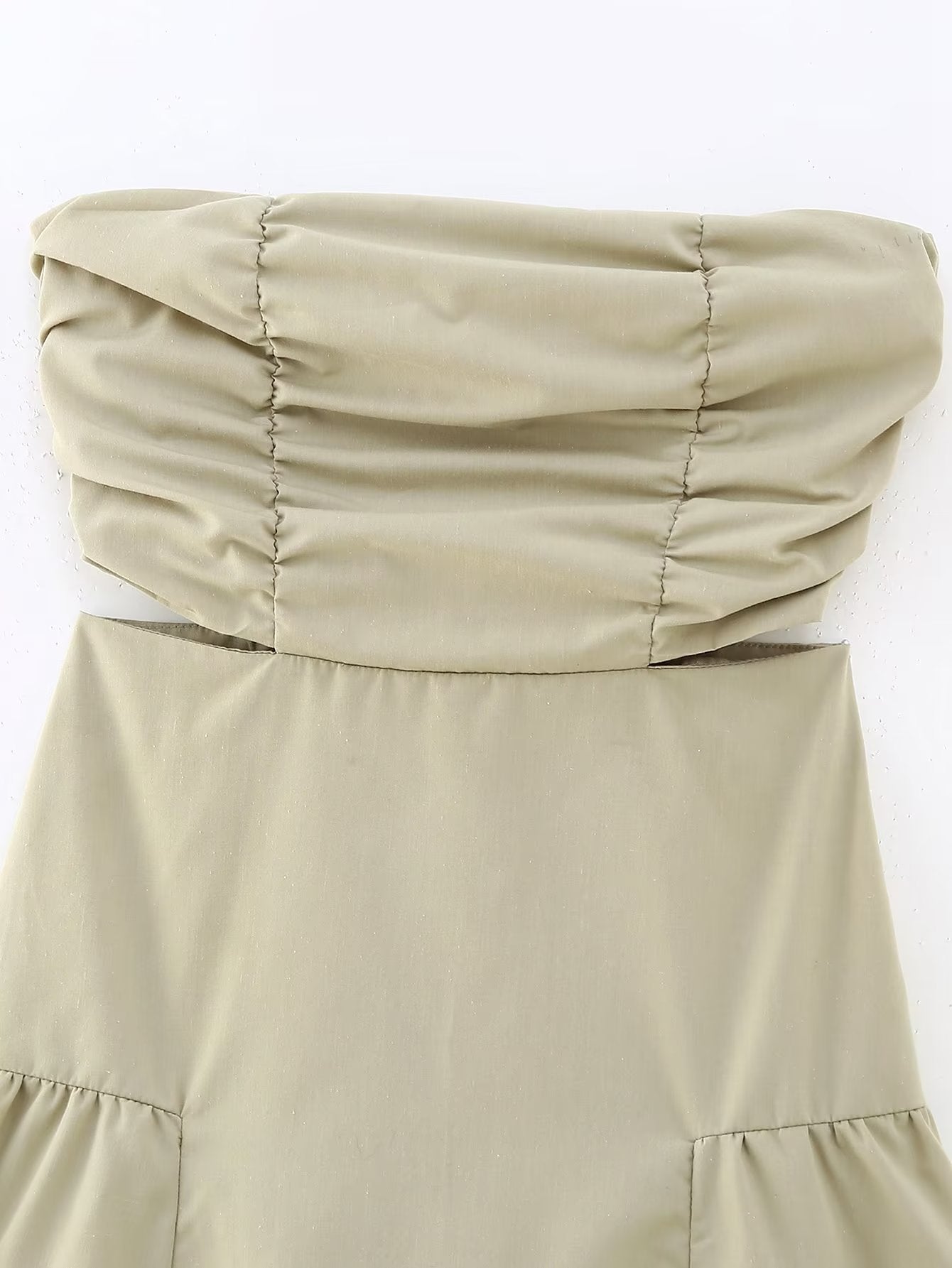 Hollow Out Wrapped Waist Slim Dress