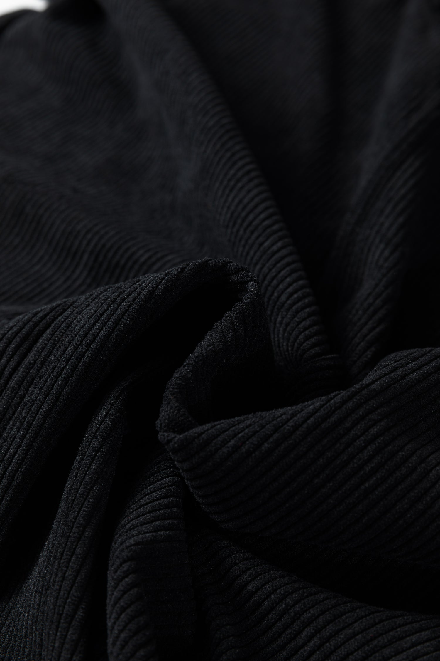 Black Plus Size Corduroy Patch Pocket Sleeveless Mini Dress