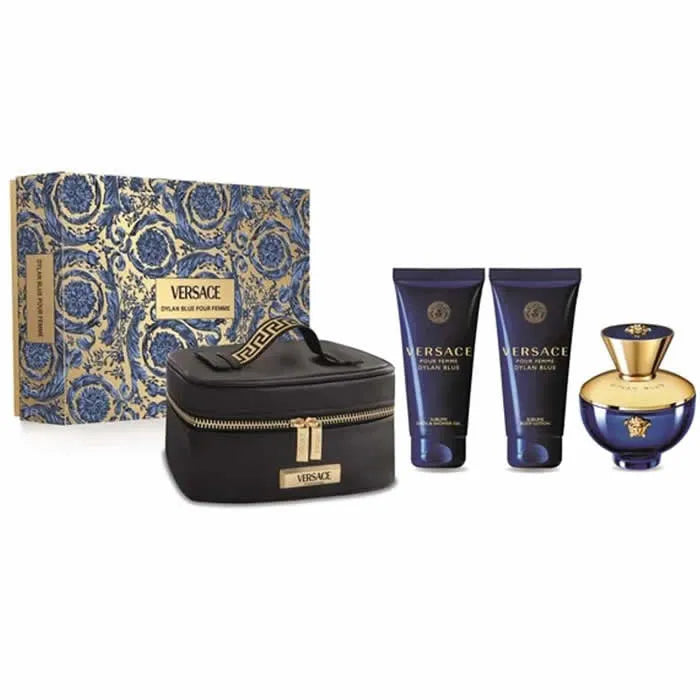 Versace Pour Femme Dylan Blue Eau De Perfume Spray 100Ml Set 3 Pieces - VERSACE
