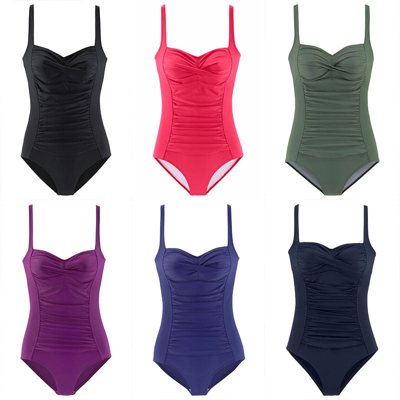 European And American Ladies Spaghetti Straps One-piece Swimsuit Pack