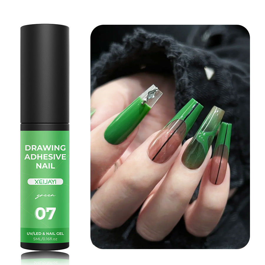 5ml Nail Metal Cable Adhesive Hoy Edge Painted