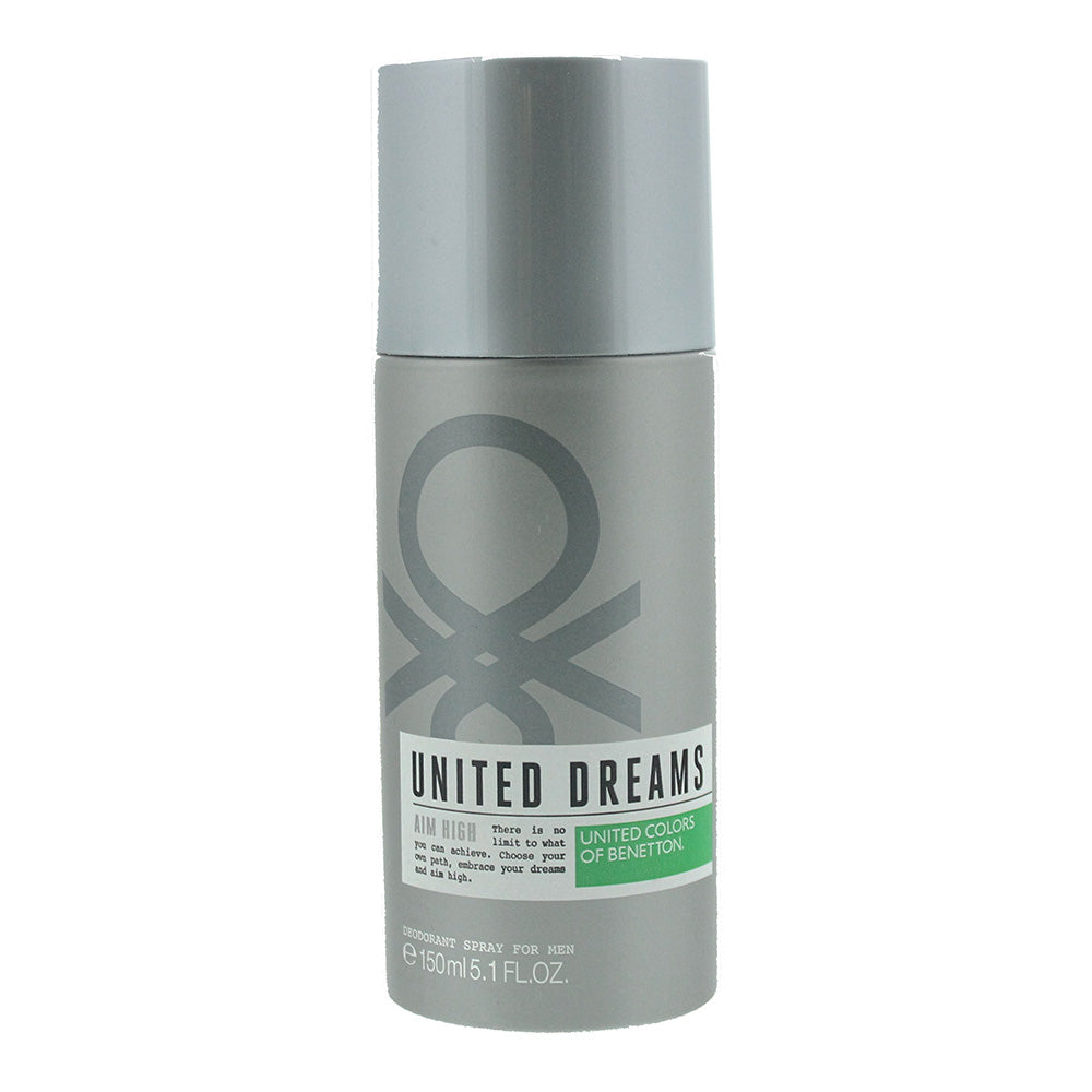 Benetton, United Dreams Aim High, Deodorant Spray, For Men ml