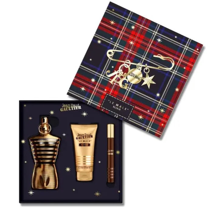 Jean Paul Gaultier Le Male Elixir Eau De Perfume Spray 125Ml Set 3 Pieces - JEAN PAUL GAULTIER