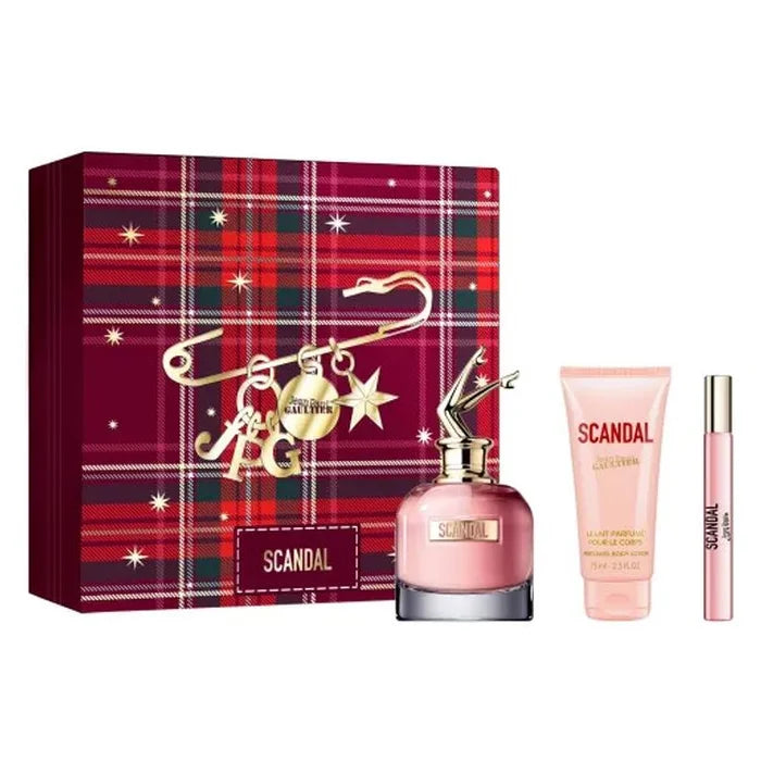 Jean Paul Gaultier Scandal Eau De Perfume Spray 80Ml Set 3 Pieces