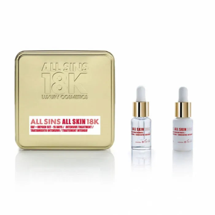 All Sins 18K All Skin Efg Oxygen 15 Days Intensive Treatment Set 2 Pieces