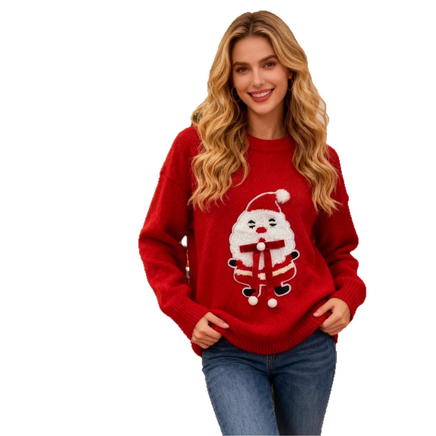 Women's Knit Round Neck Sweater