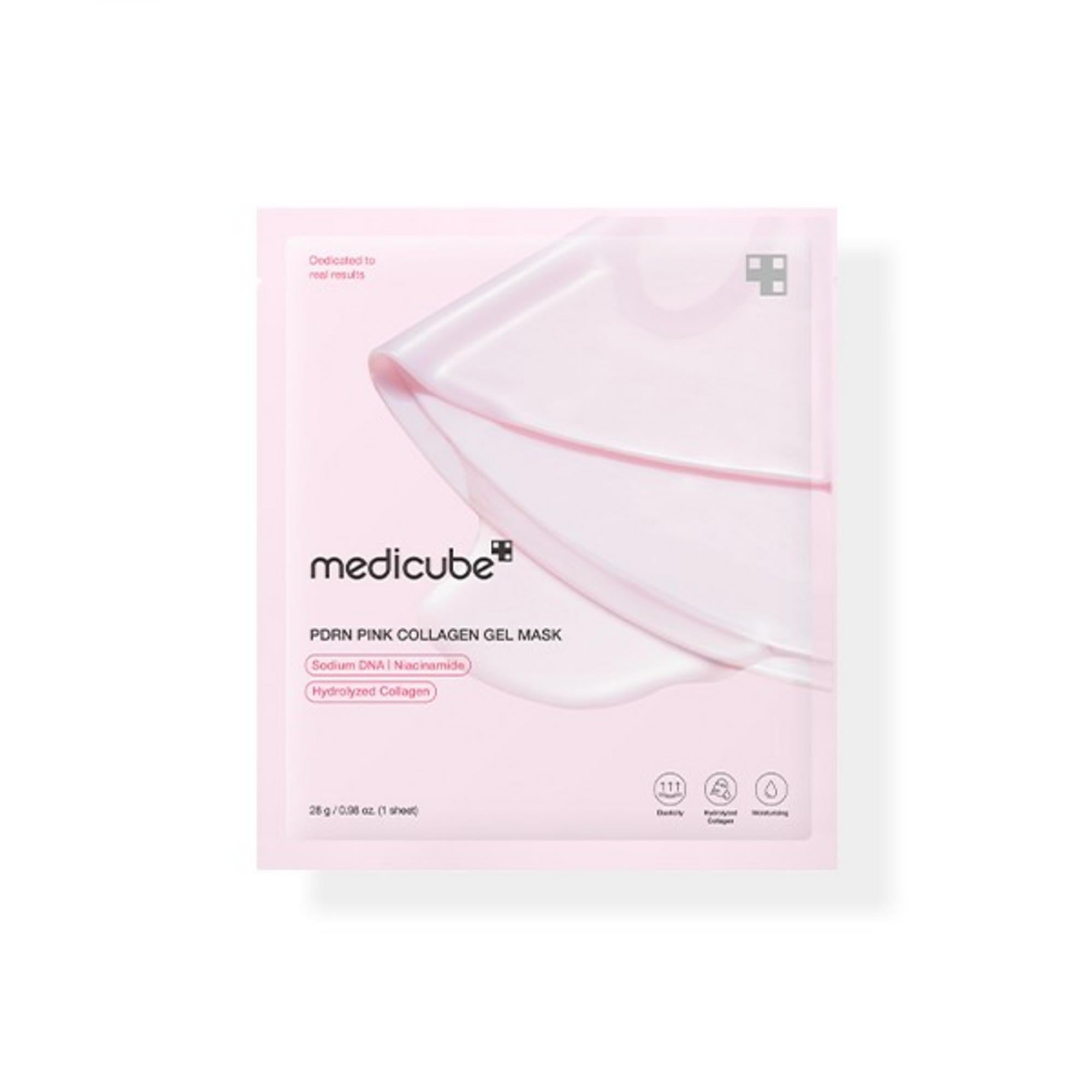 Medicube, PDRN Pink Glutathione, Boosts Elasticity, Gel Mask, For Face, 4 pcs, 28 g