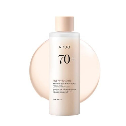 Anua, Rice 70+, Ceramide, Glow, Tonic Lotion, For Face, 250 ml
