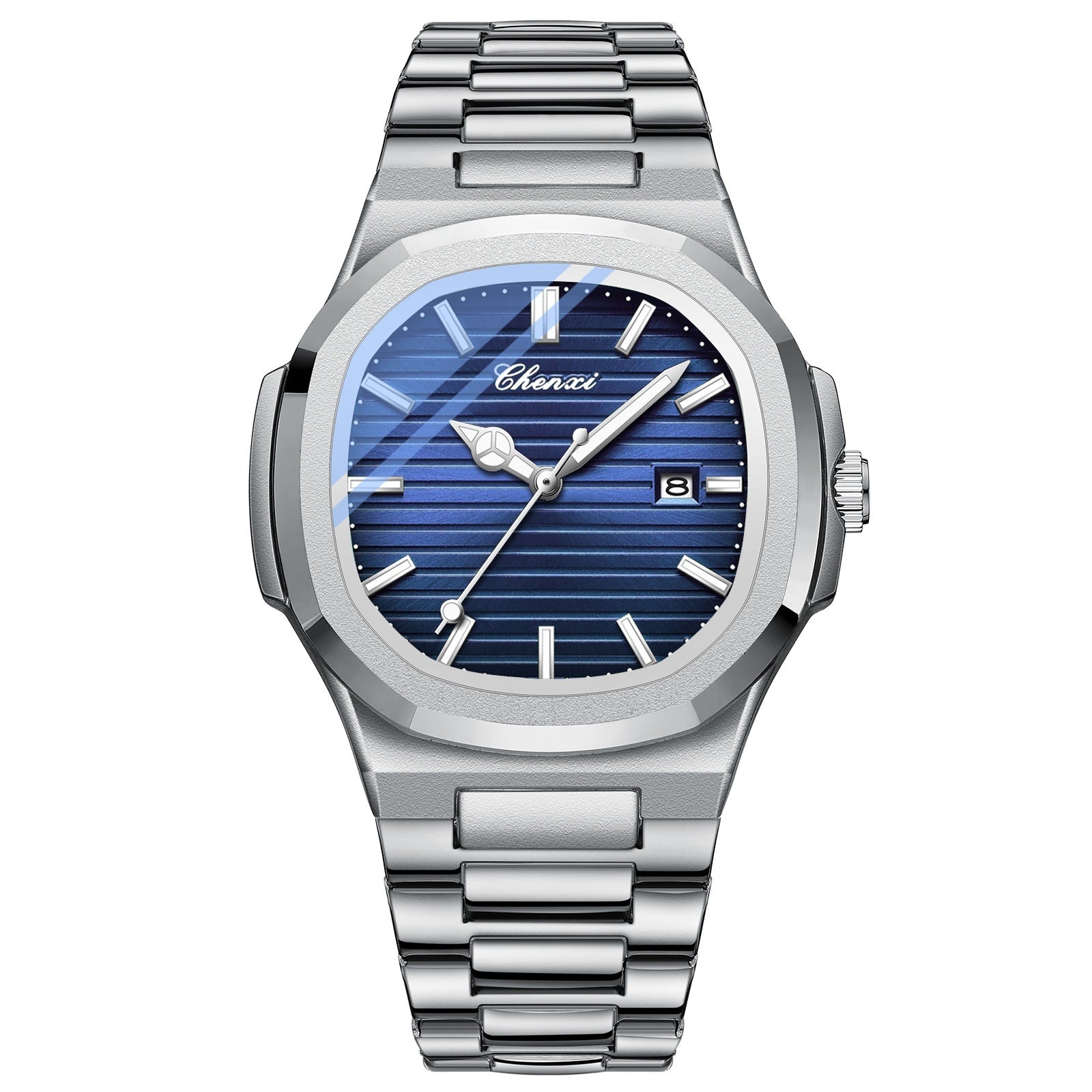 Chenxi Steel Watch Couple Luminous Waterproof Simple Fashion