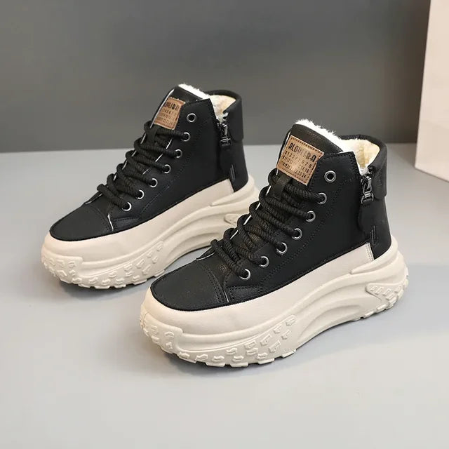 Women's Sneakers Luxury Fashion Womens Boots High-top Platform Casual Shoes New Female Outdoor Running Shoes Zapatillas De Mujer