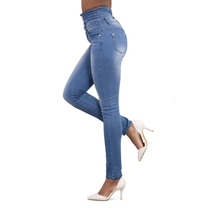 Jeans skinny donna primavera estate Pantaloni a matita in denim Jeans elasticizzati di marca superiore Pantaloni a vita alta Jeans a vita alta da donna