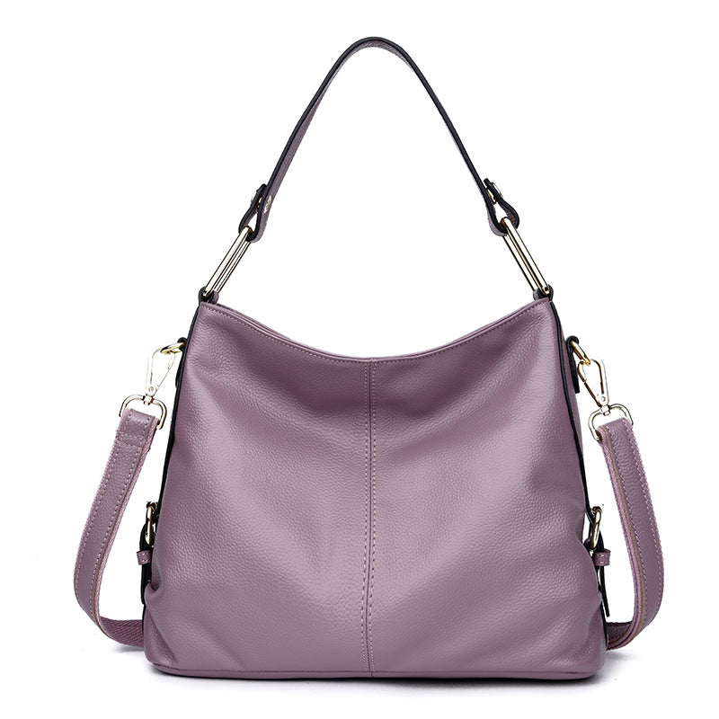 Fashion Genuine Leather Portable Crossbody Bag