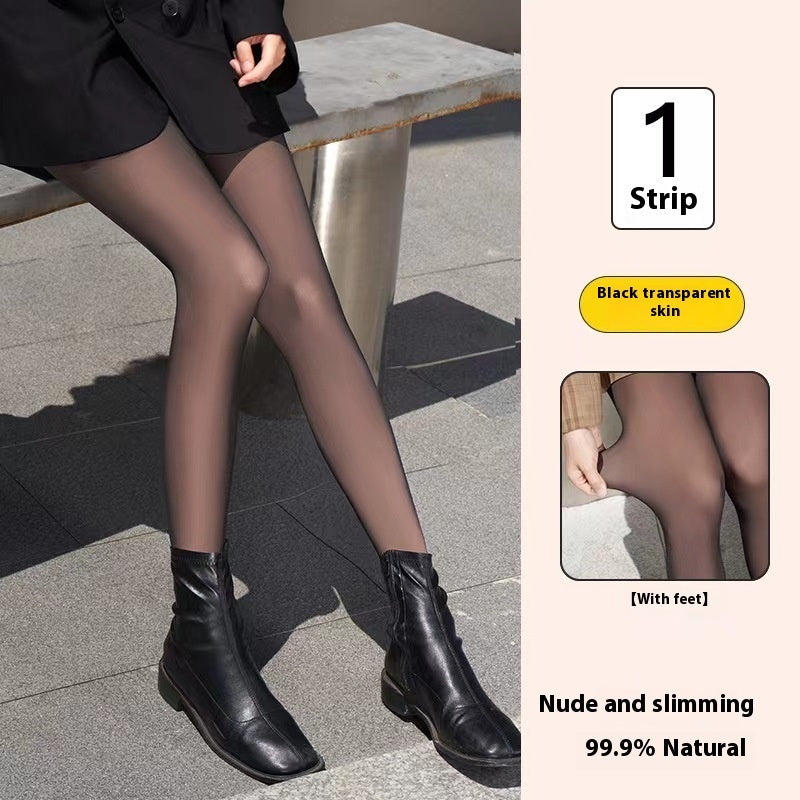0D Black Silk Stockings Ultrathin Black Pantyhose