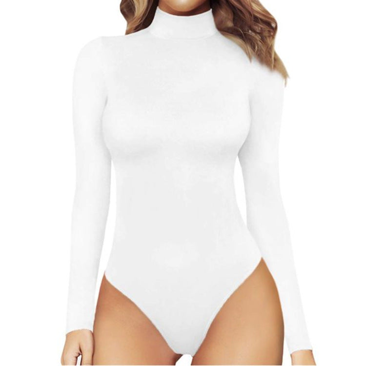 European And American Women's Casual Long-sleeved Bodysuit