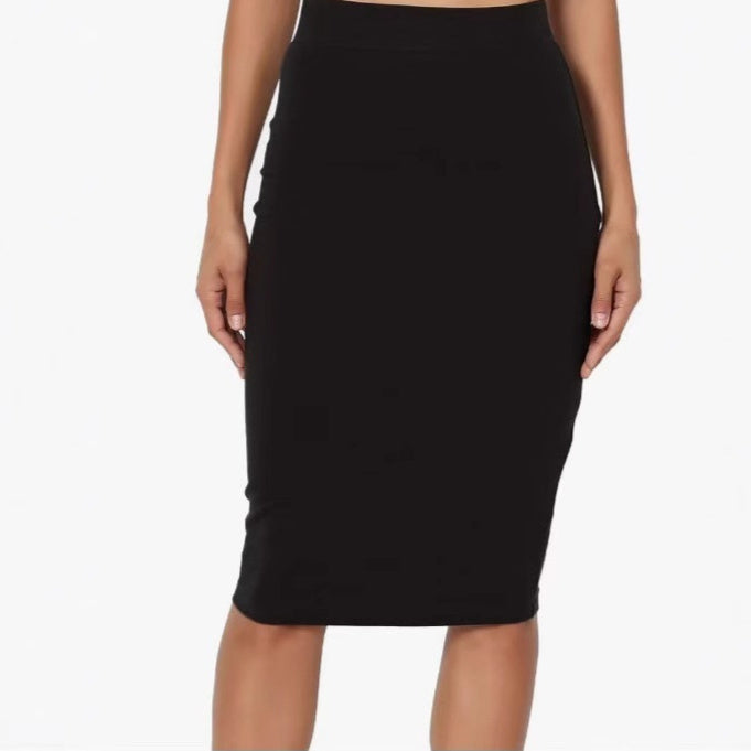 Fashion High Waist Over Knee Pencil Skirt