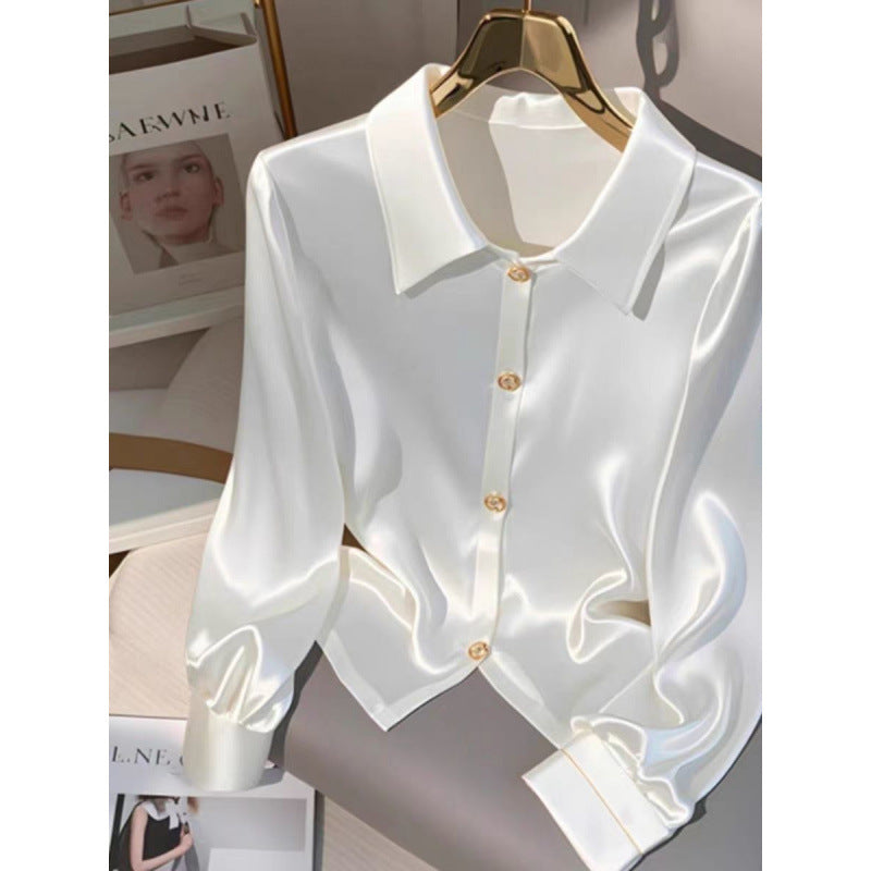 French Style Temperament Top Women's Autumn Light Luxury High-end Sense