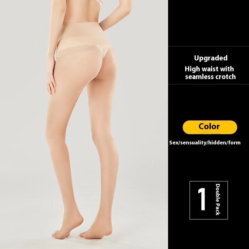 0D Black Silk Stockings Ultrathin Black Pantyhose