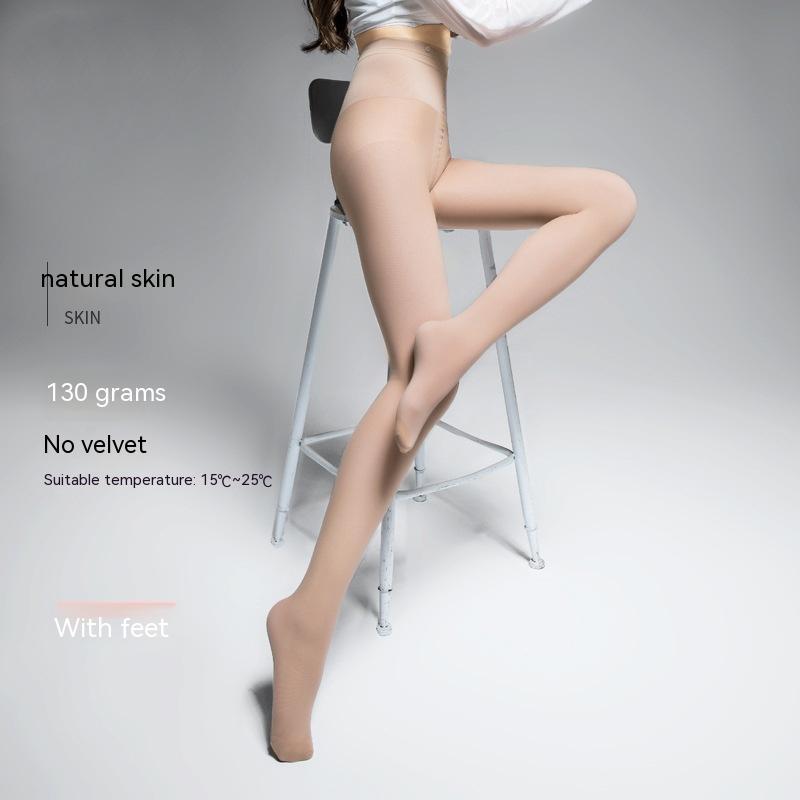 Autumn And Winter Double Layer Superb Fleshcolor Pantynose Women
