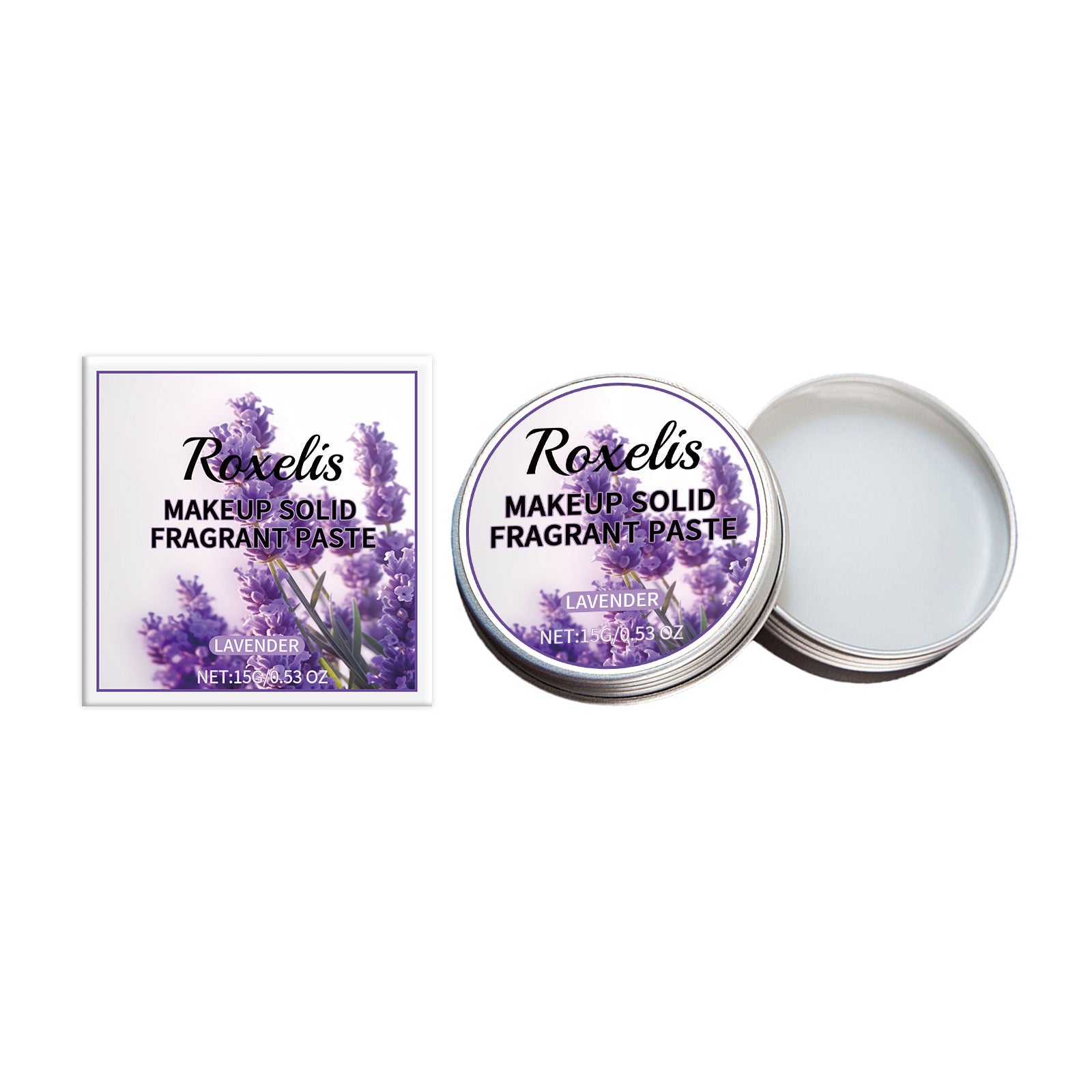 Solid Lavender Balm Natural Elegant Wrist Neck Long-Lasting Light Fragrance Refreshing Atmosphere Pocket Balm