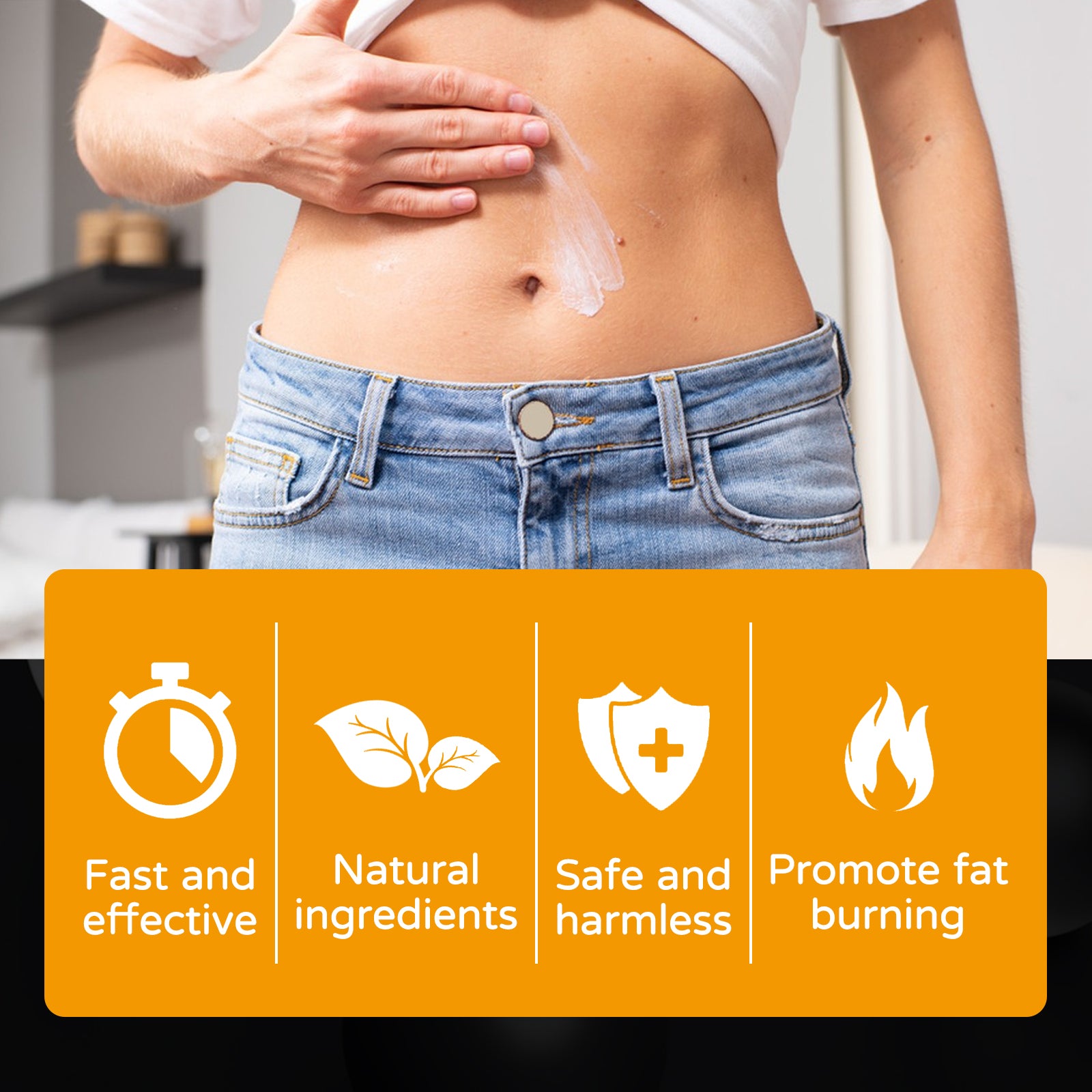 Abs Sculpting Cream, Fitness Exercise Vest Line Firming Sculpting Abs Cream