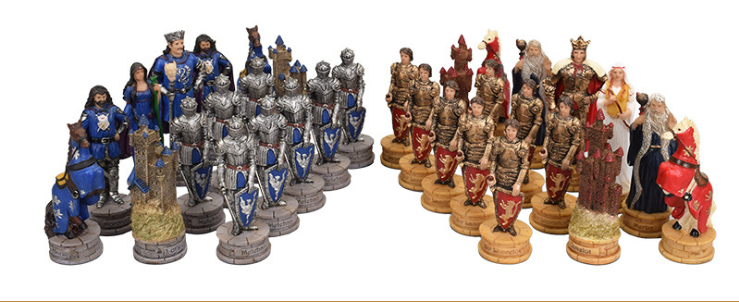 Three-dimensional Character Chess Set Large Character Checkers